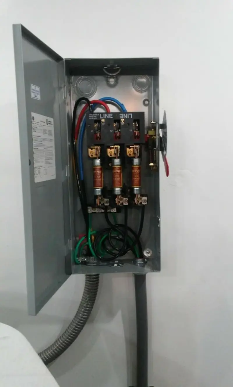 Three-phase disconnect switch installed for Electrical Wiring & Rewiring in Patterson