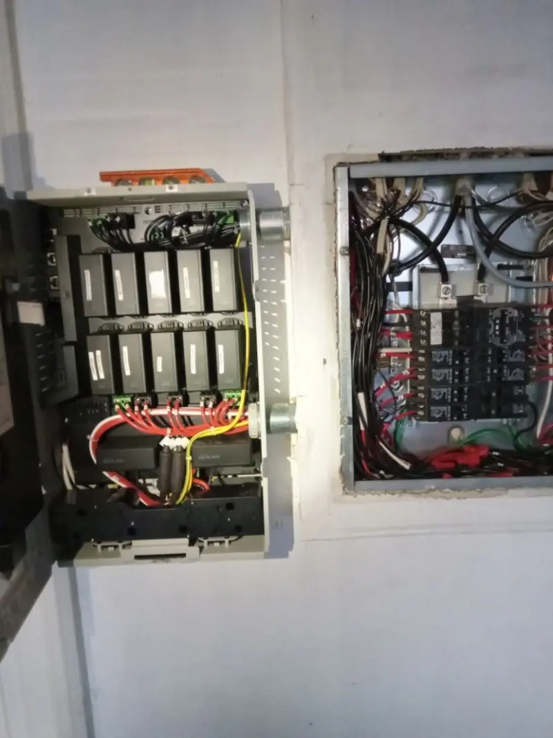 Electrical panel upgrade completed for Security Camera Wiring in Patterson